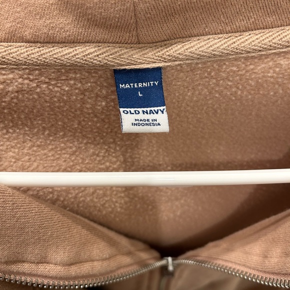 Maternity Quarter-Zip Pullover Sweatshirt - Picture 5 of 5